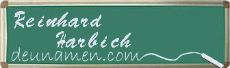 Reinhard Harbich Visitenkarte